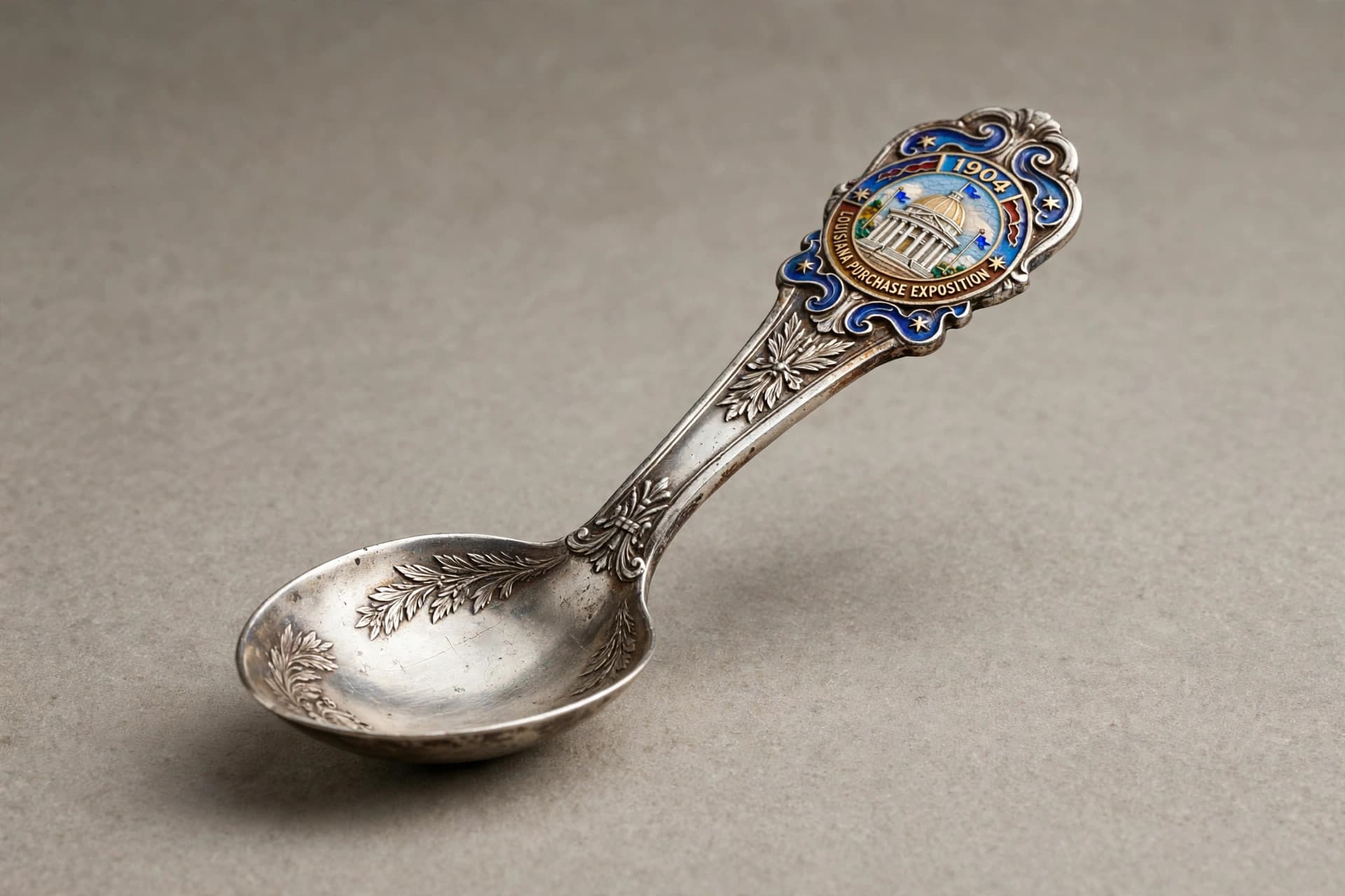 Louisiana Purchase Exposition Commemorative Spoon — 1904 — Primary view