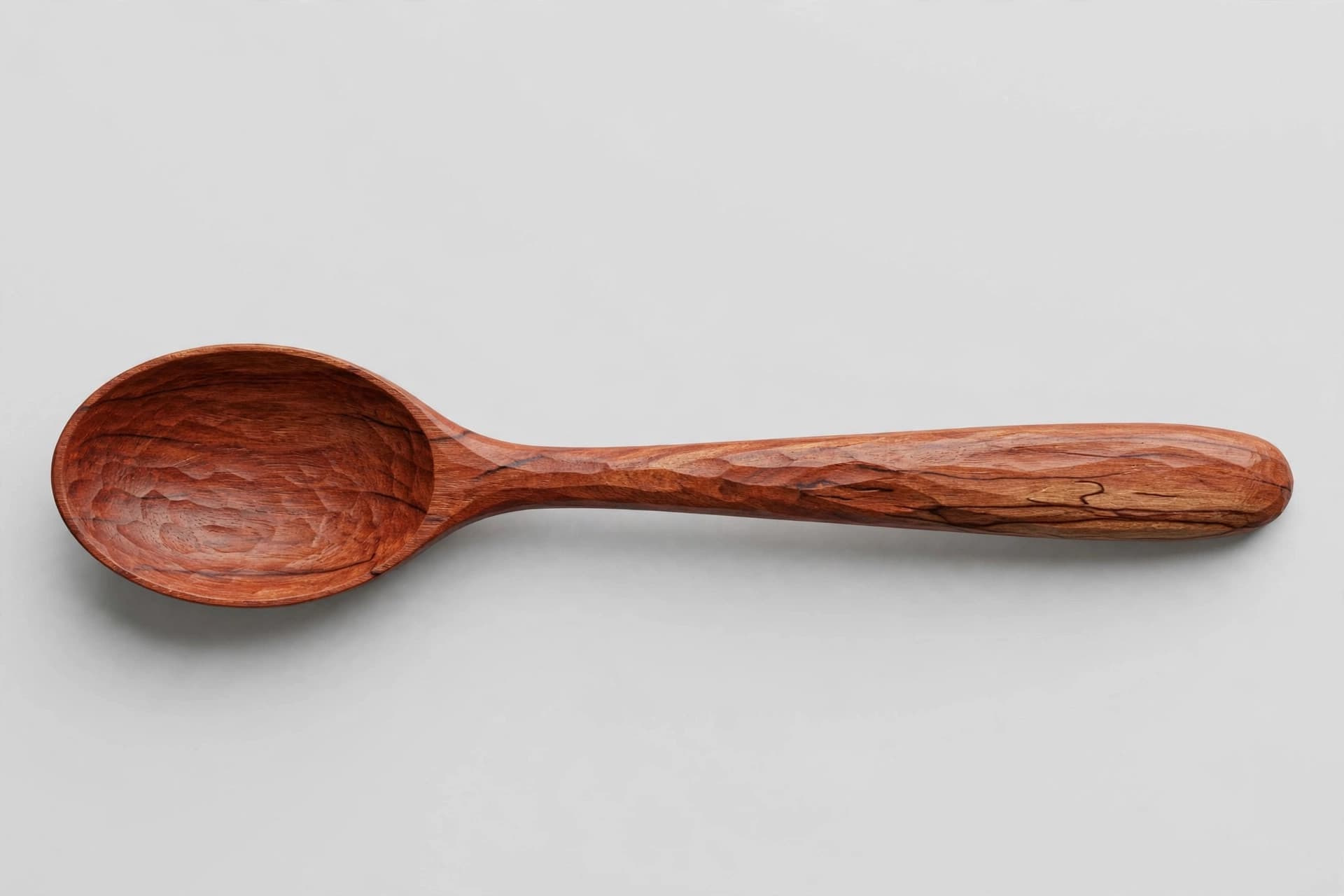 Carved Wooden Serving Spoon — Primary view