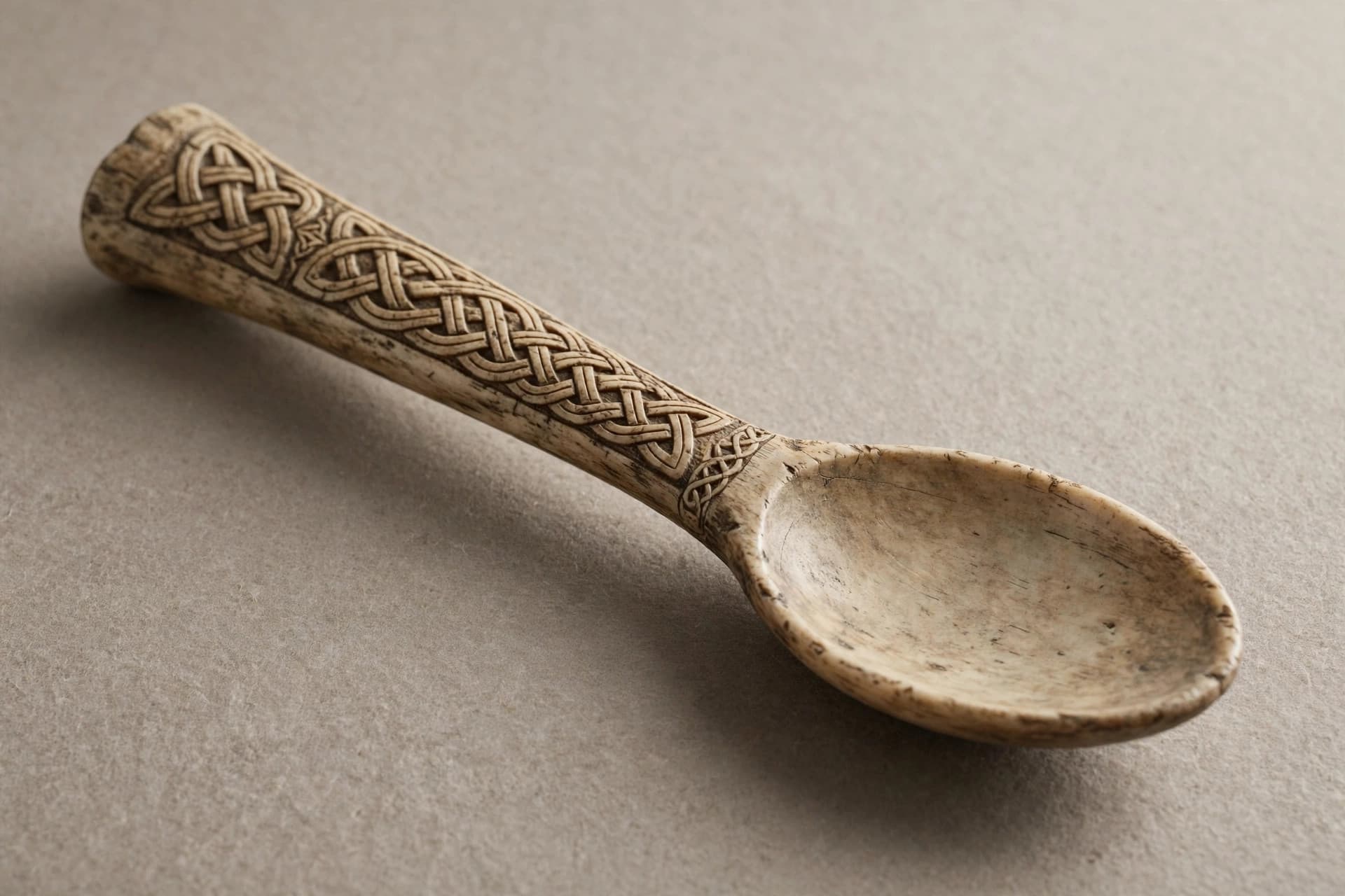 Viking-Era Carved Bone Spoon — Primary view