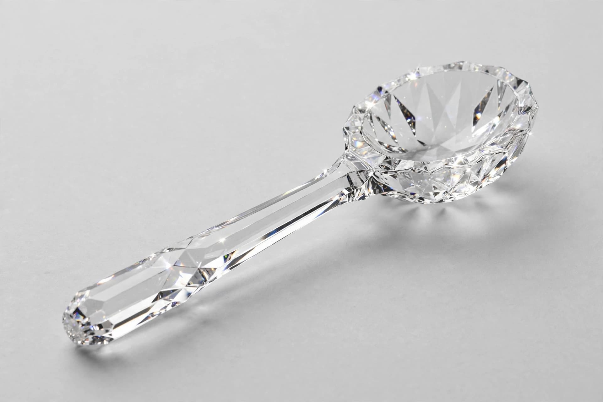 Cut-Glass Master Salt Spoon — Primary view